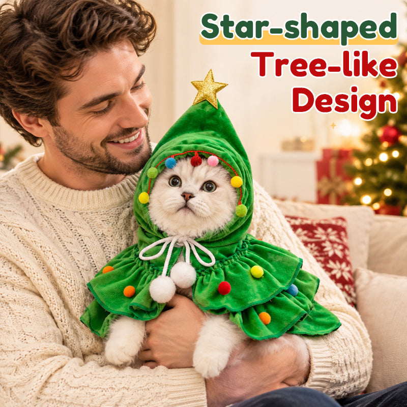 Cape « sapin de Noël » pour chats et chiens