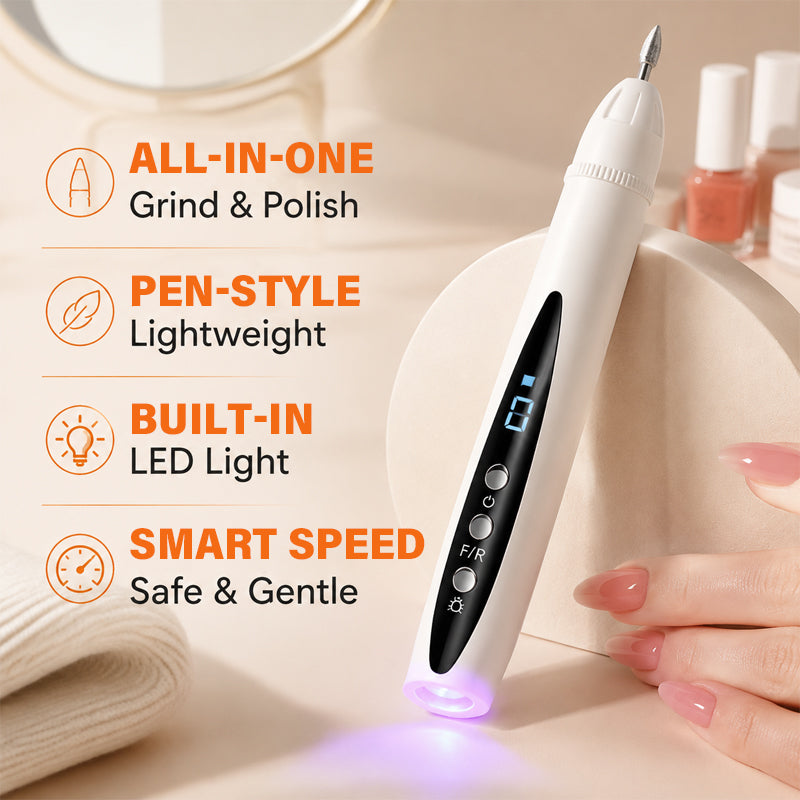 💅 Perceuse à ongles 2-en-1 portable et lampe à gel UV