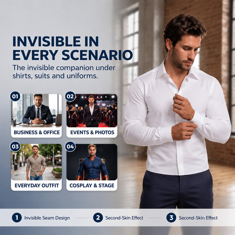 T-shirt modelant pour hommes, mettant en valeur la musculature