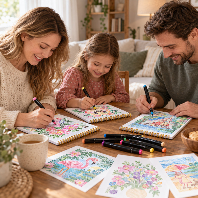 🎨Livre de coloriage « Letter Dot Art » — 30 images cachées, aucun talent de dessin requis, détente sans écran