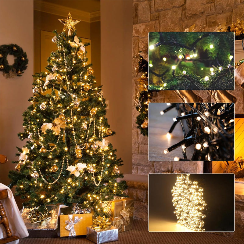 🎄 LED Ring Five-pointed Star Christmas Tree Light 🎄 (Anneau LED avec étoile à cinq branches)