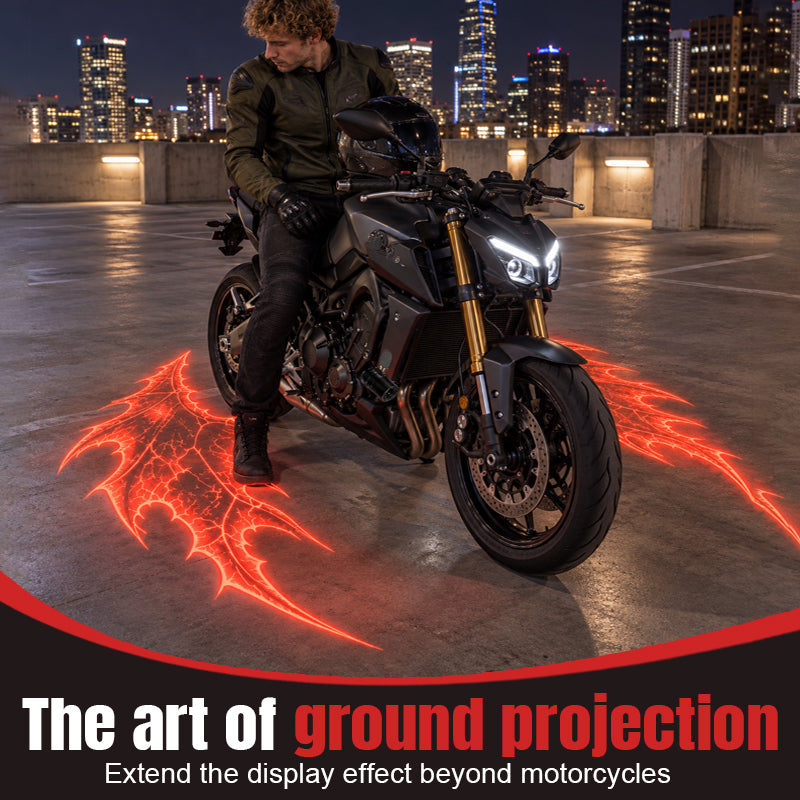 Projecteurs au sol « Devil Wing » pour moto