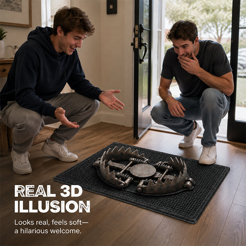 Paillasson « Trick Trap » à effet d'illusion 3D