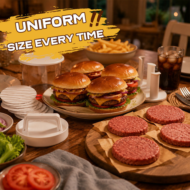 🍔 Machine à galettes de hamburger pour préparer facilement des hamburgers maison