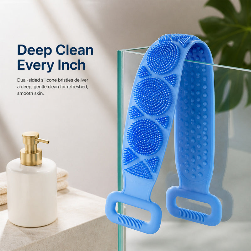 🌈Éponge en silicone pour le dos, pour un nettoyage rafraîchissant