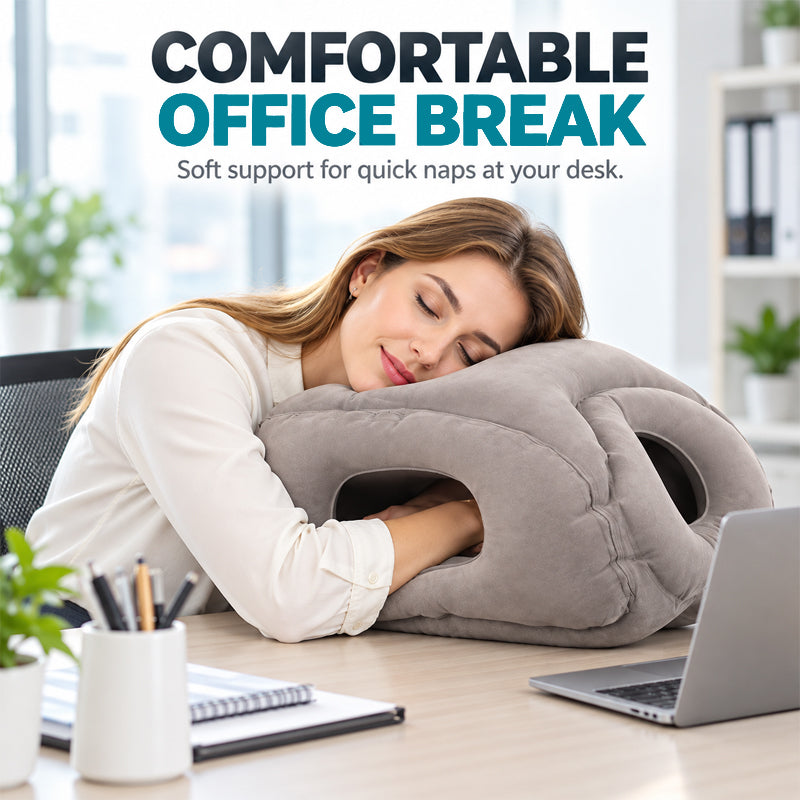 Oreiller gonflable portable en forme d'avion