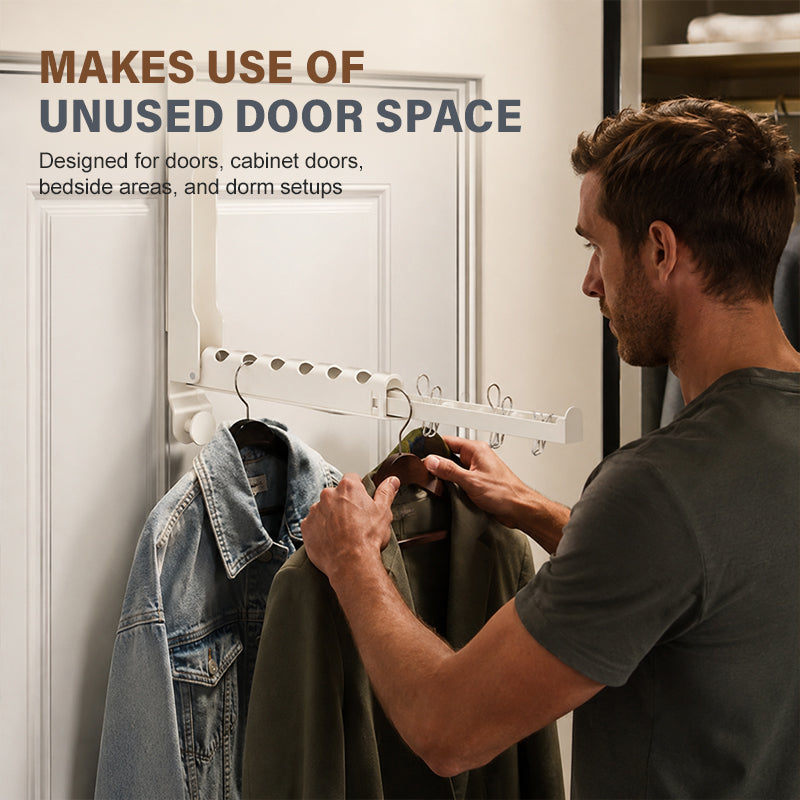 🧺 Porte-vêtements pliable à accrocher à la porte