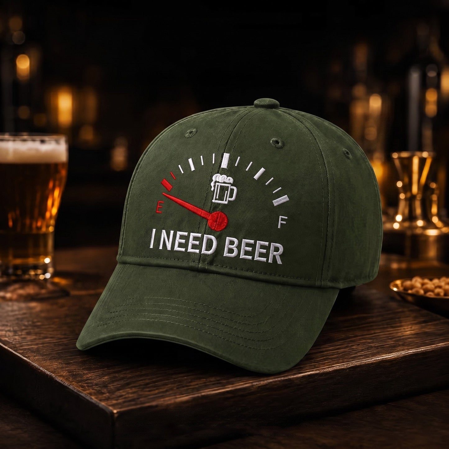 🔥DERNIER JOUR, 50 % DE RÉDUCTION - 🍺 Casquette de baseball brodée « I NEED BEER » – Casquette commémorative unisexe 🧢
