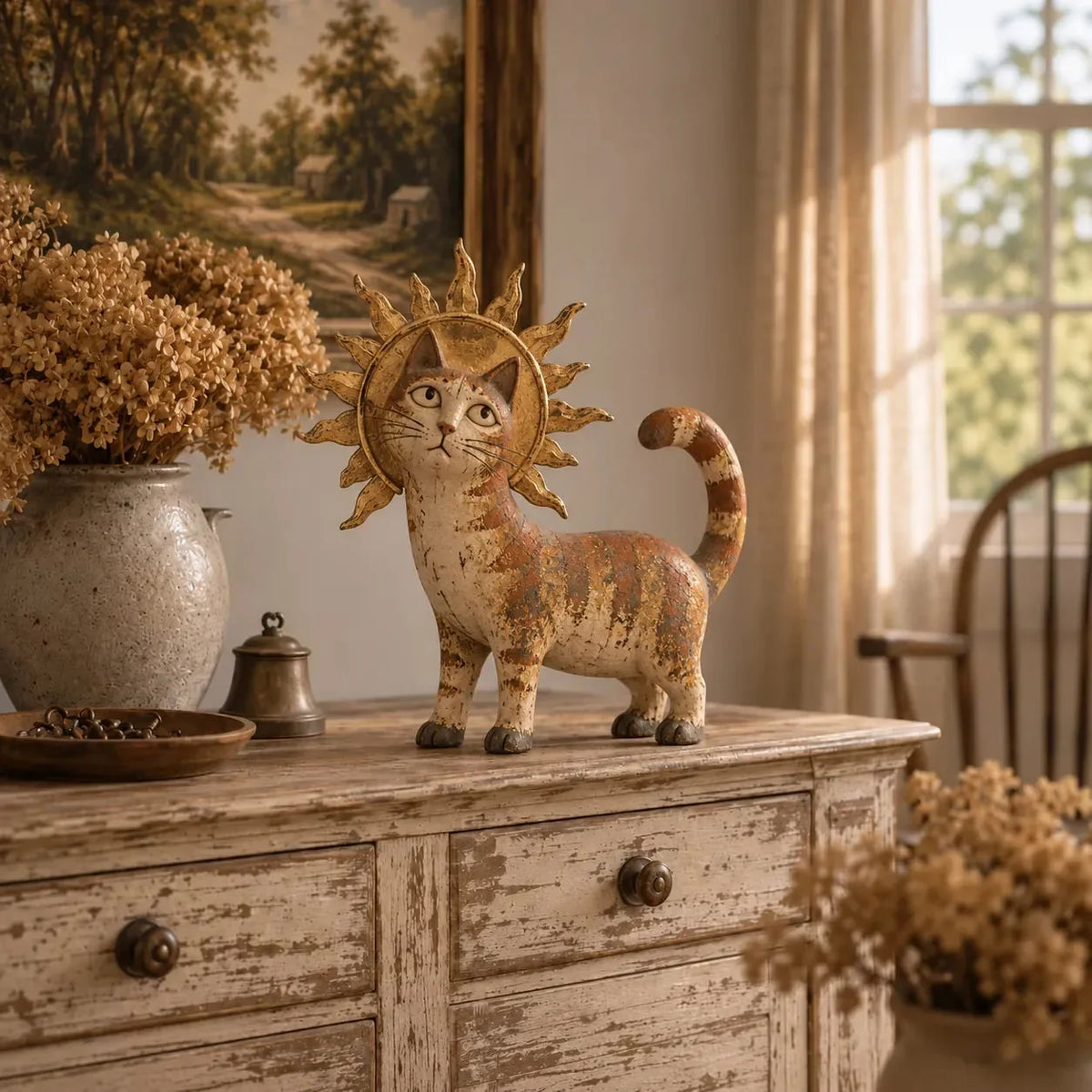 👑 Figurines « Medieval Cat Court » | 5 personnages royaux d'inspiration vintage pour les étagères, les cheminées et les collectionneurs de chats 🐈