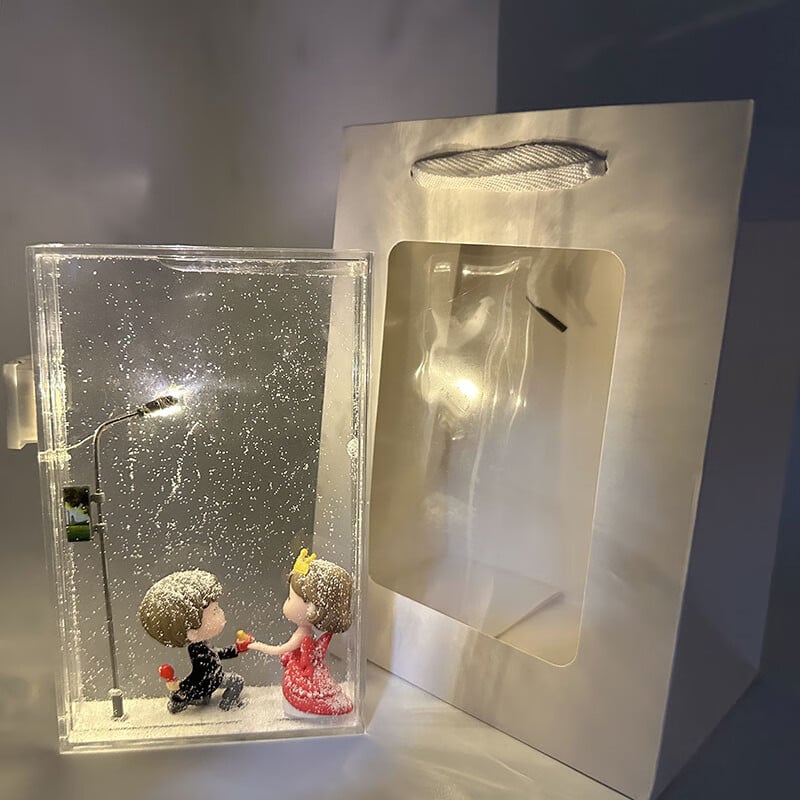 Kit de matériel DIY fait main - lampe de nuit neige ❄️💡