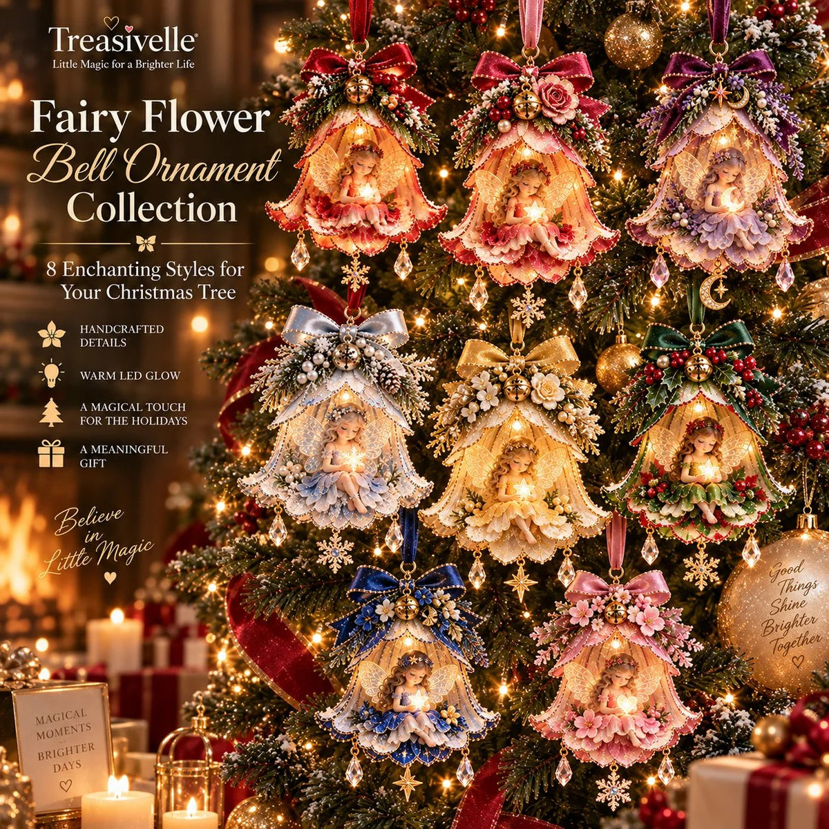 🧚‍♀️✨ Décoration de Noël « Enchanted Fairy Bell »™