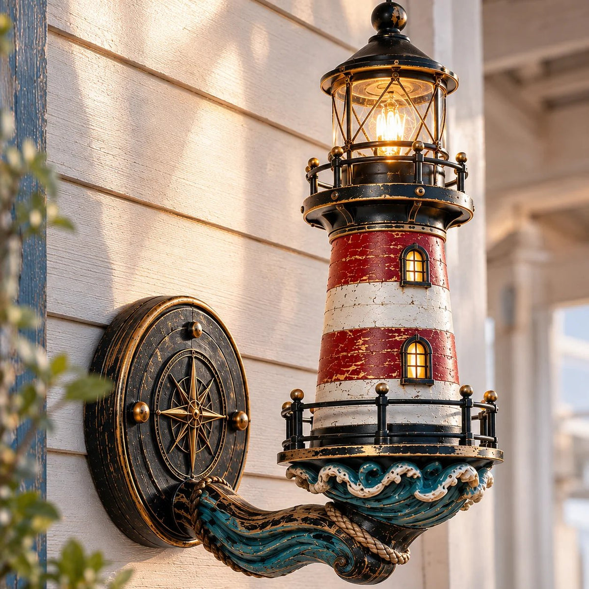 🌊Applique murale vintage en forme de phare côtier