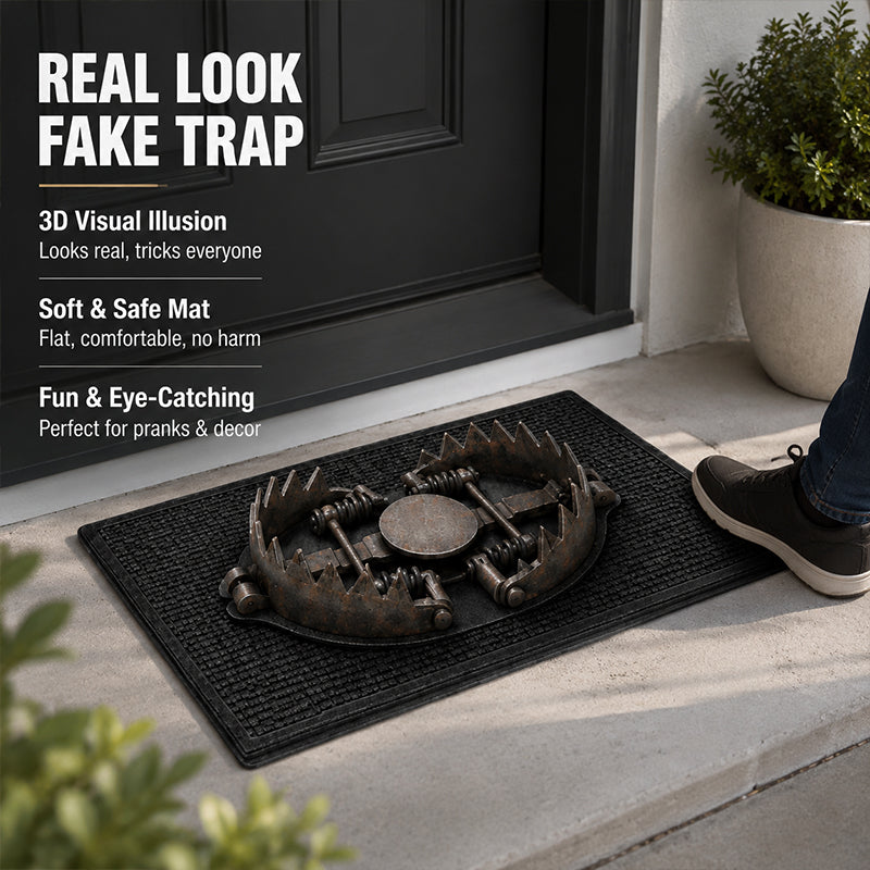 Paillasson « Trick Trap » à effet d'illusion 3D