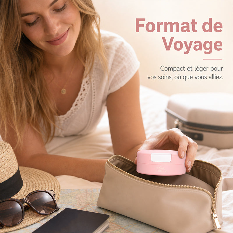 Conteneur de voyage magnétique de pour crème et lotion