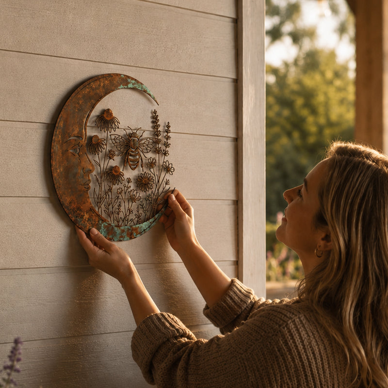 🌙Décoration murale « Dragonfly Moon »