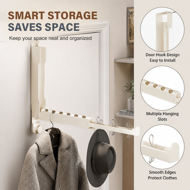 🧺 Porte-vêtements pliable à accrocher à la porte