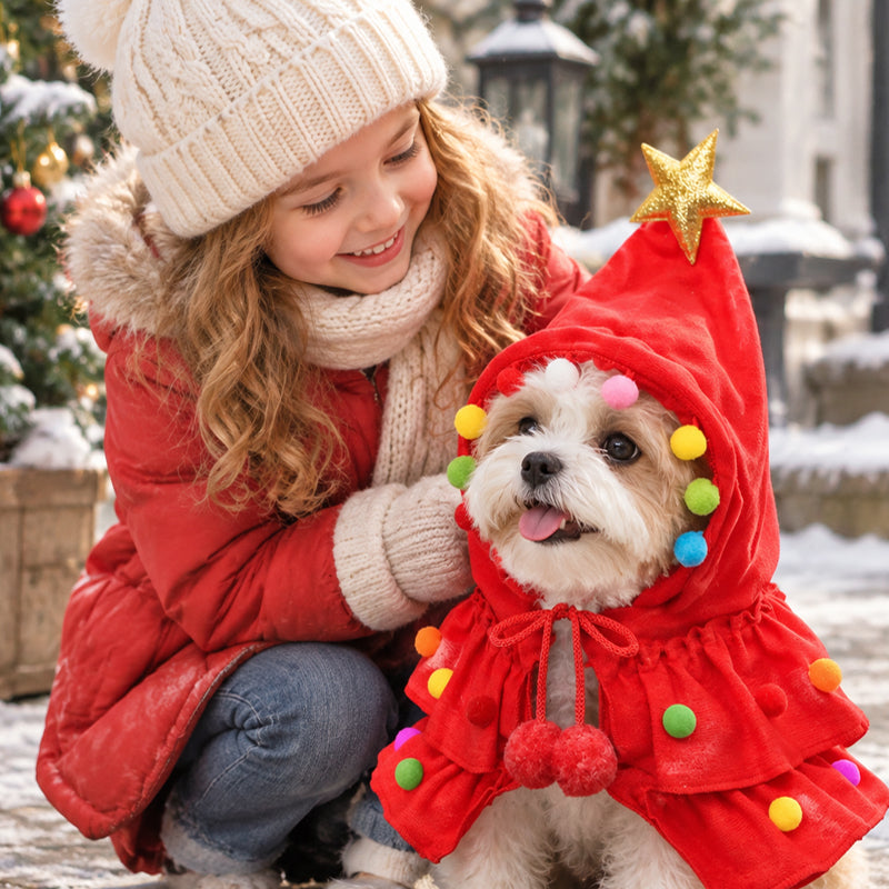 Cape « sapin de Noël » pour chats et chiens