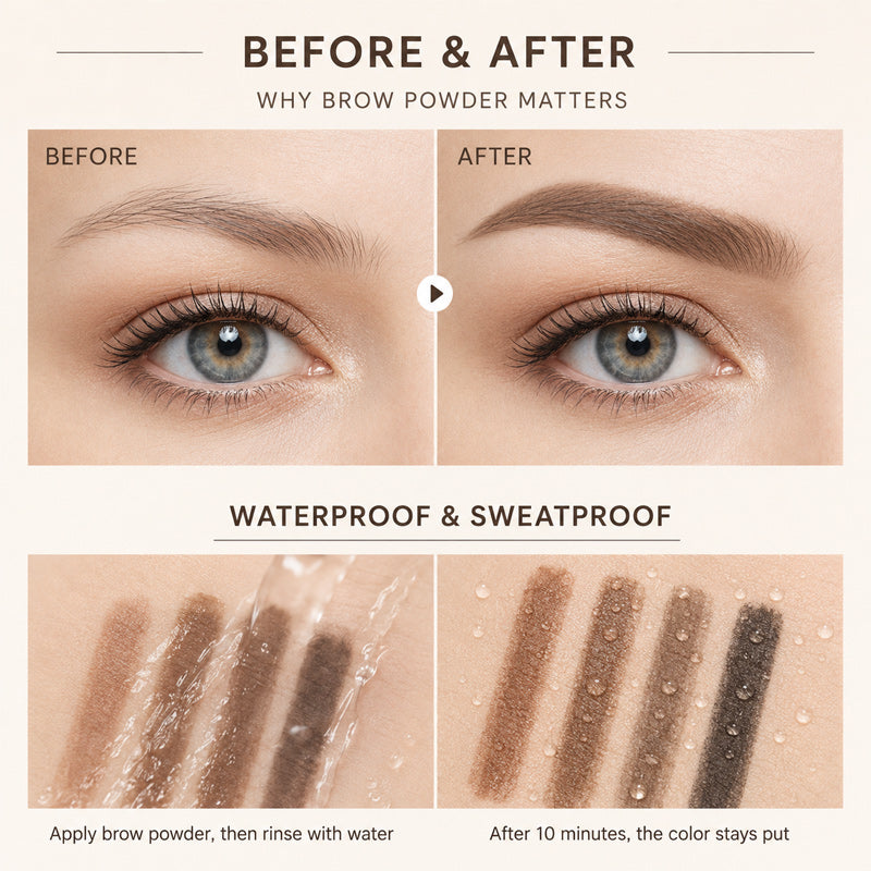 ✨ Duo de poudres à sourcils pour un résultat naturel