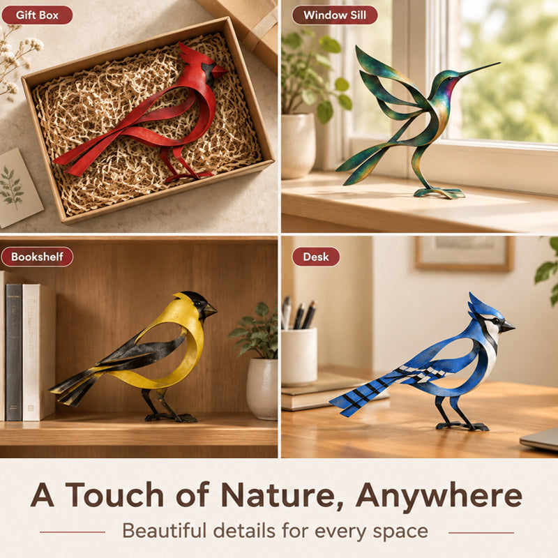 🕊️Sculpture d'oiseau en métal pour la décoration d'intérieur