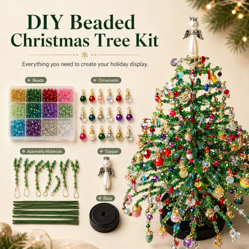 Kit de bricolage pour sapin de Noël en perles
