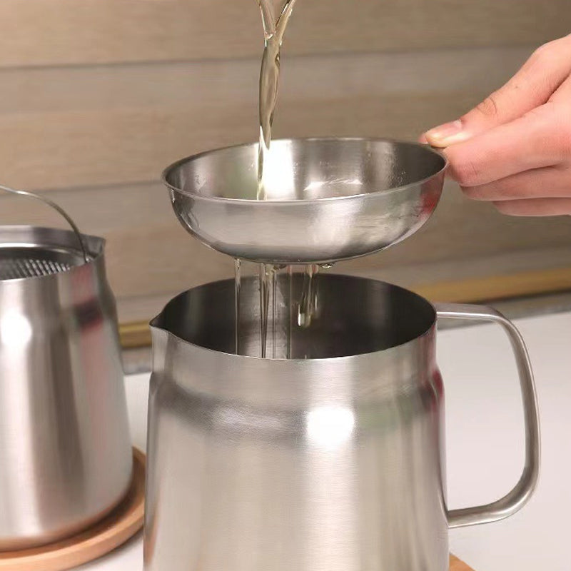 Pot de filtre à huile en acier inoxydable