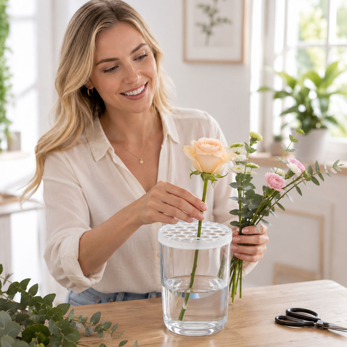 🌸 Grille en silicone alvéolée pour compositions florales