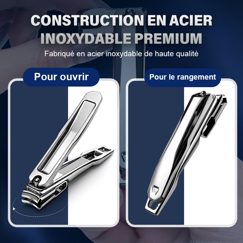 Pince à ongles rotative à 360 degrés en acier inoxydable multi