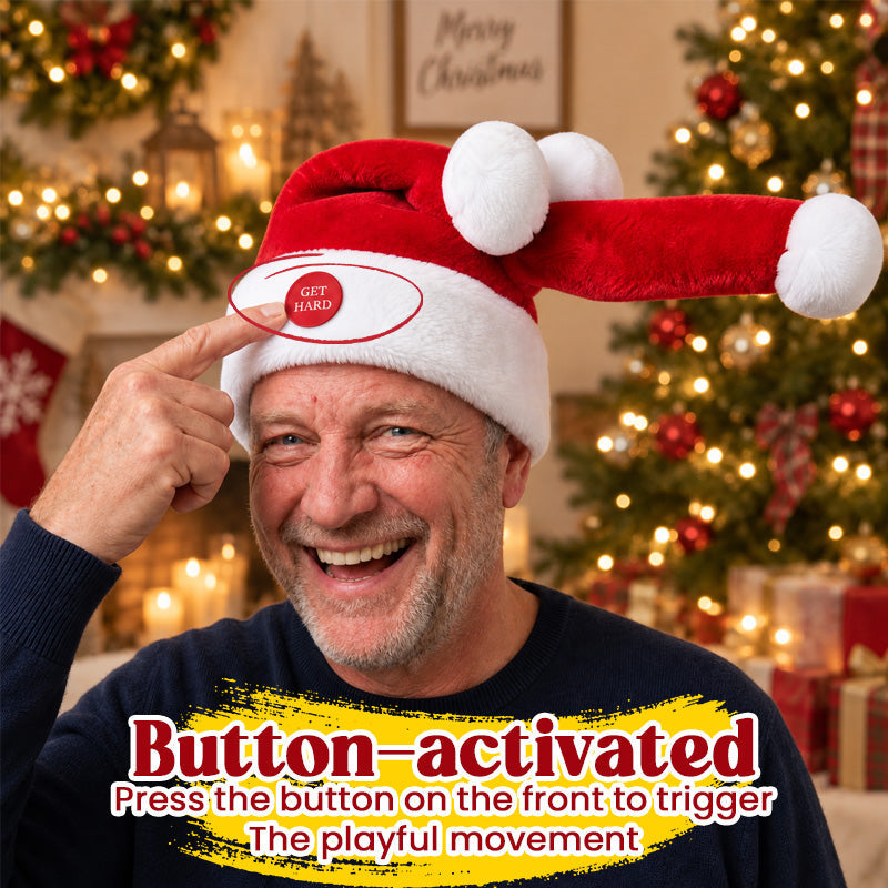 Chapeau de Père Noël amusant et animé pour les fêtes de Noël