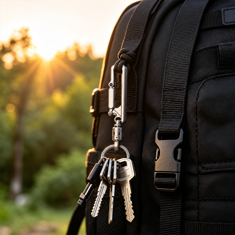 Porte-clés léger à attacher à la ceinture, idéal pour un usage quotidien