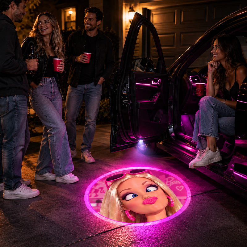 Projecteurs de bienvenue pour voiture | Effets lumineux personnalisés à motifs