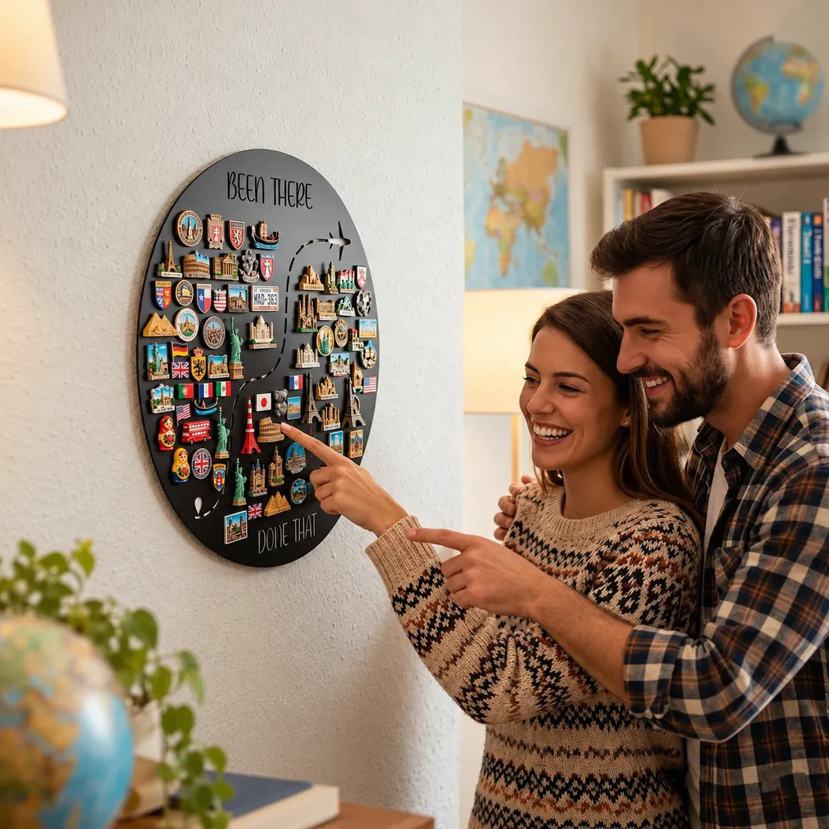 🌎✨Tableau magnétique de voyage - 💕Chaque aimant a son histoire. Chaque voyage mérite sa place