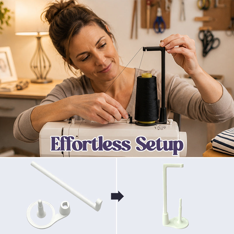 Support de bobine supérieur pour machine à coudre – Support vertical pour grandes bobines