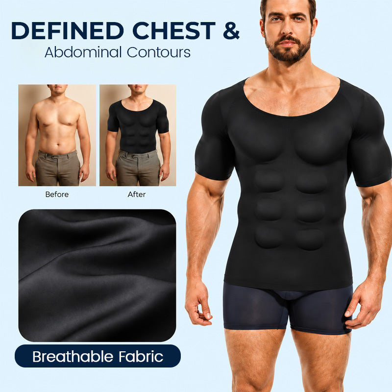 T-shirt modelant pour hommes, mettant en valeur la musculature