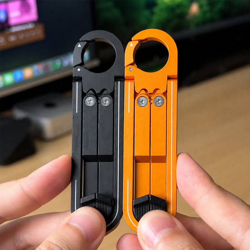Support pour téléphone avec trépied et porte-clés