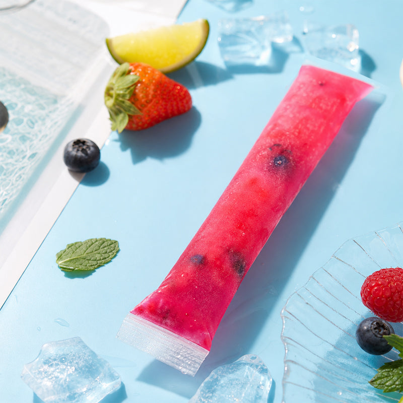 Sachets jetables pour glaces à l'eau - Moules à glaces à l'eau maison à faire soi-même - Sachets auto-fermeables de qualité alimentaire