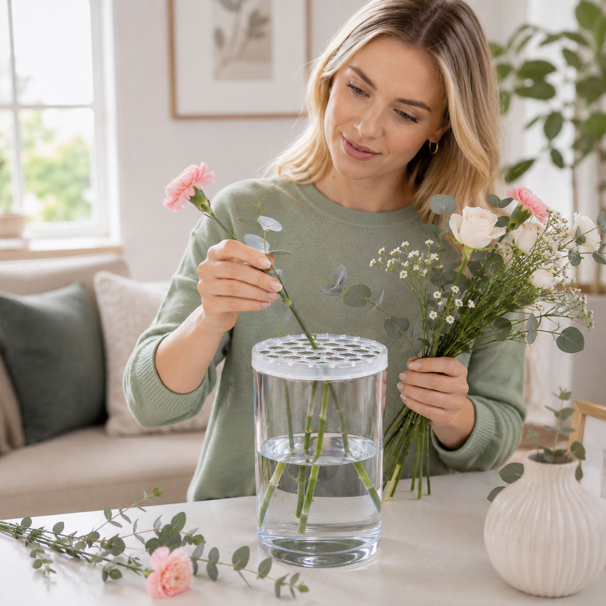 🌸 Grille en silicone alvéolée pour compositions florales