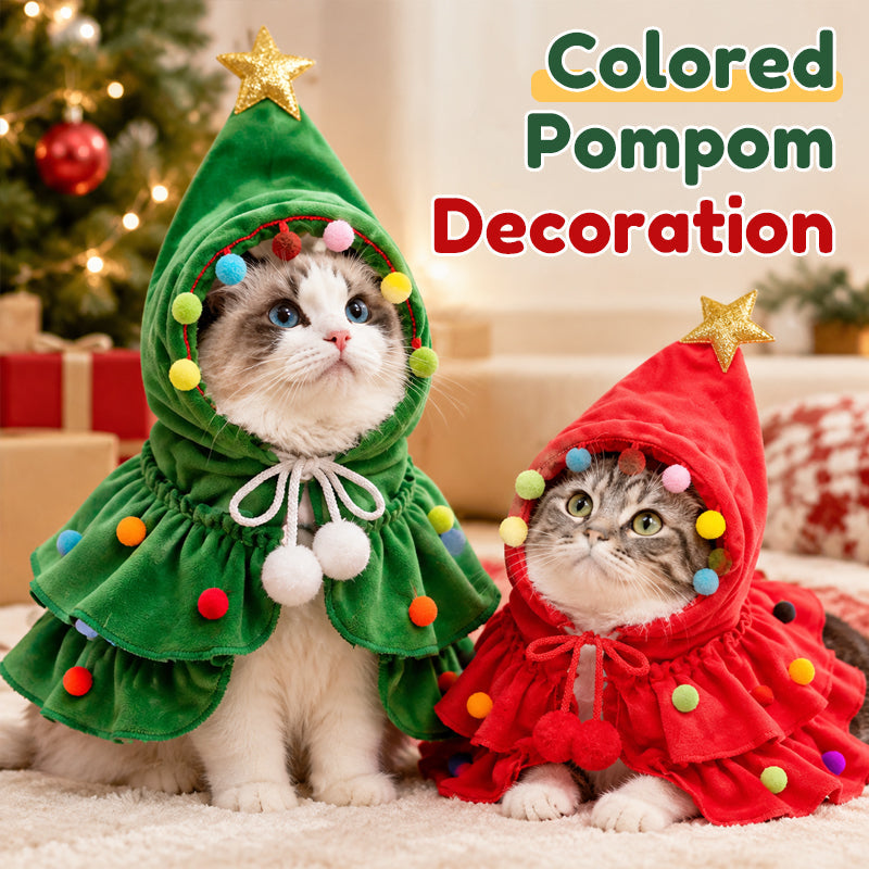Cape « sapin de Noël » pour chats et chiens