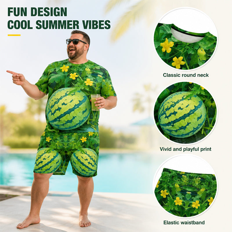 🍉 Lot de t-shirts avec imprimé pastèque rigolo