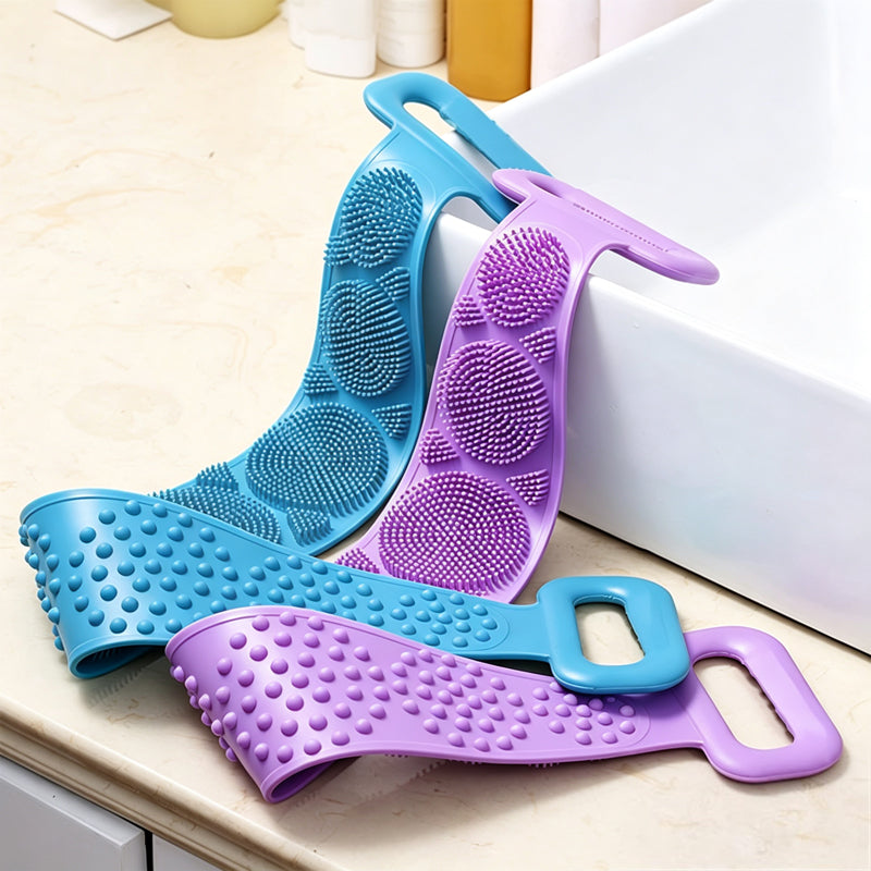 🌈Éponge en silicone pour le dos, pour un nettoyage rafraîchissant