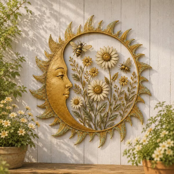🌞 Collection de décorations murales « Vintage Sun Garden »