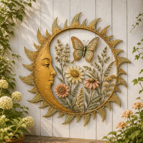 🌞 Collection de décorations murales « Vintage Sun Garden »