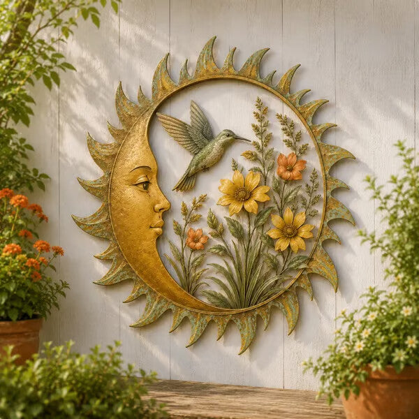 🌞 Collection de décorations murales « Vintage Sun Garden »