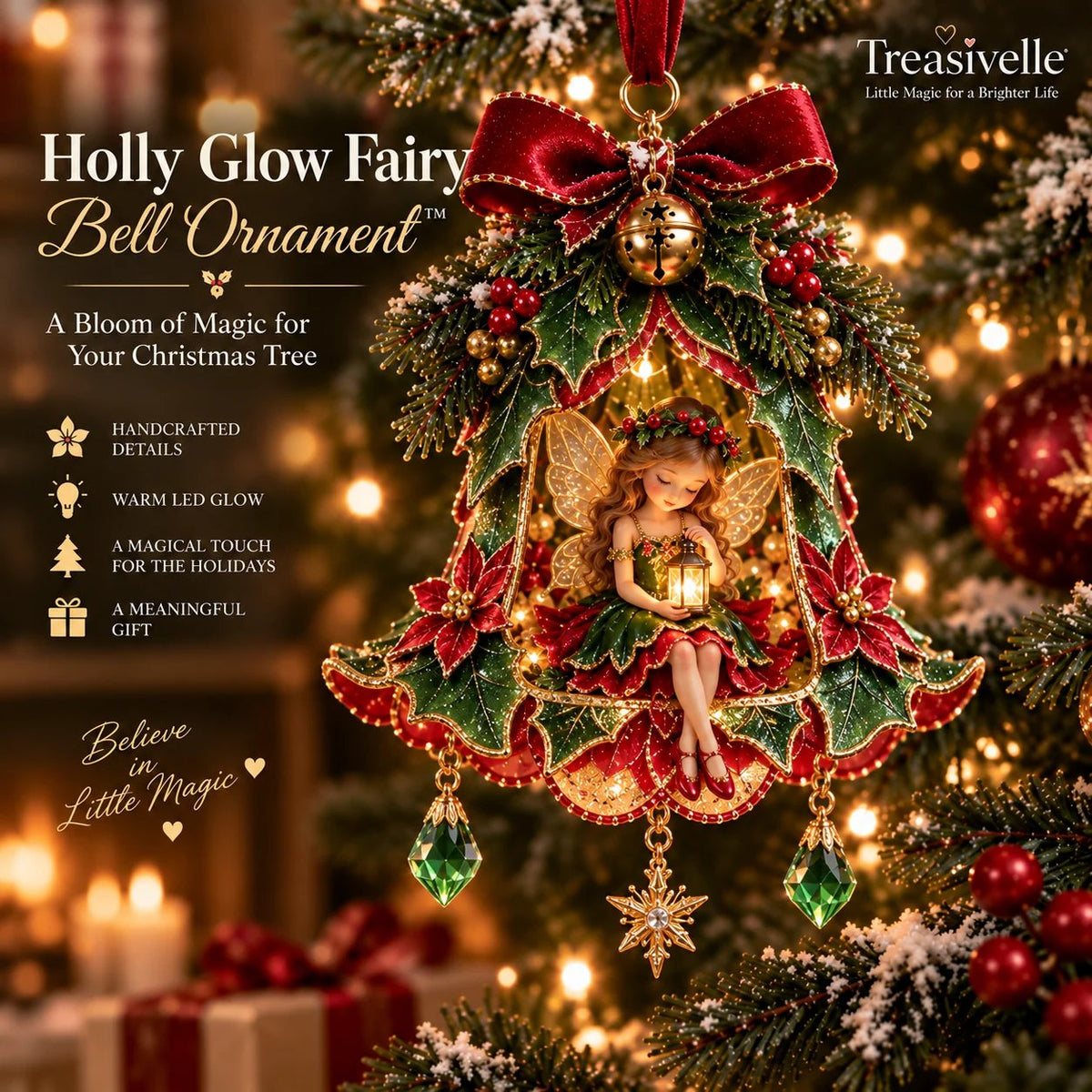 🧚‍♀️✨ Décoration de Noël « Enchanted Fairy Bell »™