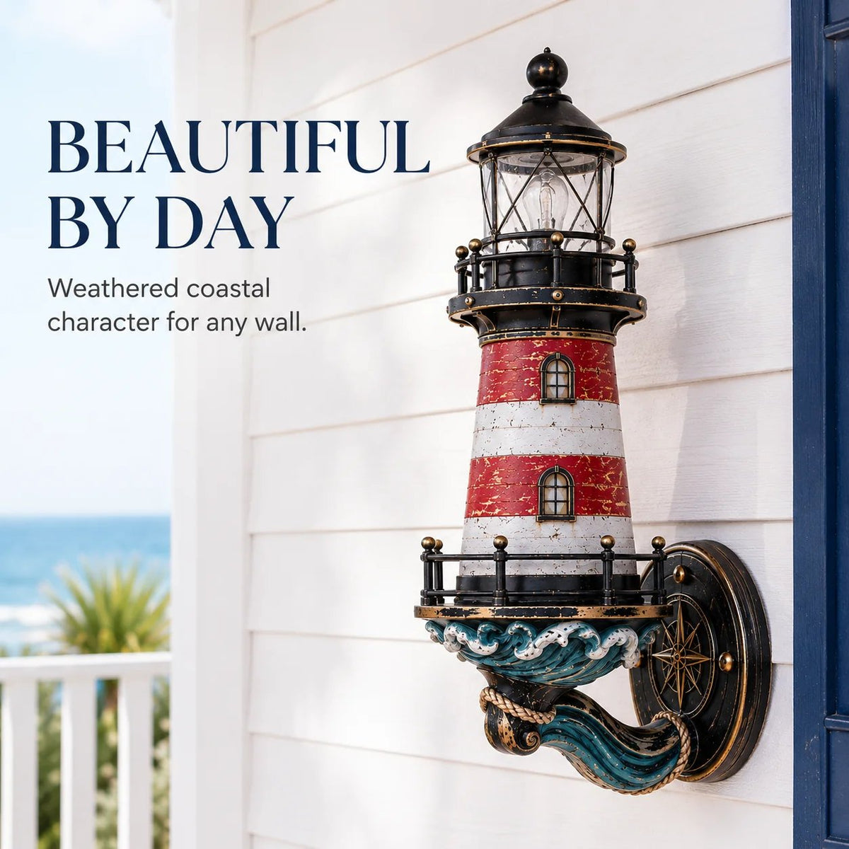 🌊Applique murale vintage en forme de phare côtier