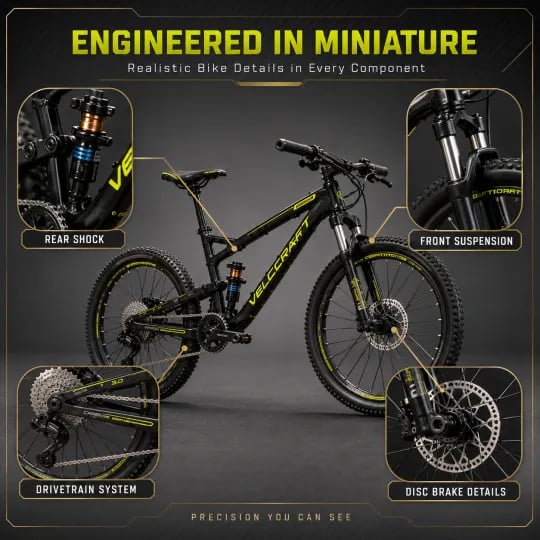 🎉🔥 50 % DE RÉDUCTION - 🚲 Kit de montage de VTT à faire soi-même – À monter, à exposer et à collectionner