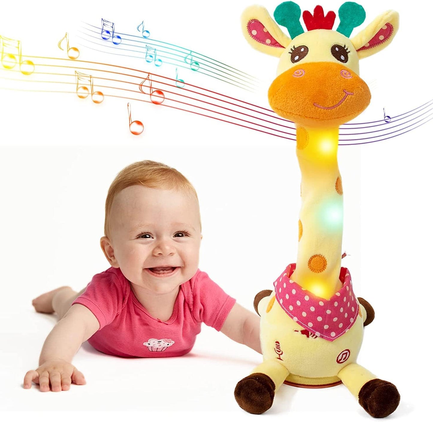 🎉 Jouet musical girafe best-seller – Chante, danse et répète ce que vous dites ! 🦒🎵🗣️