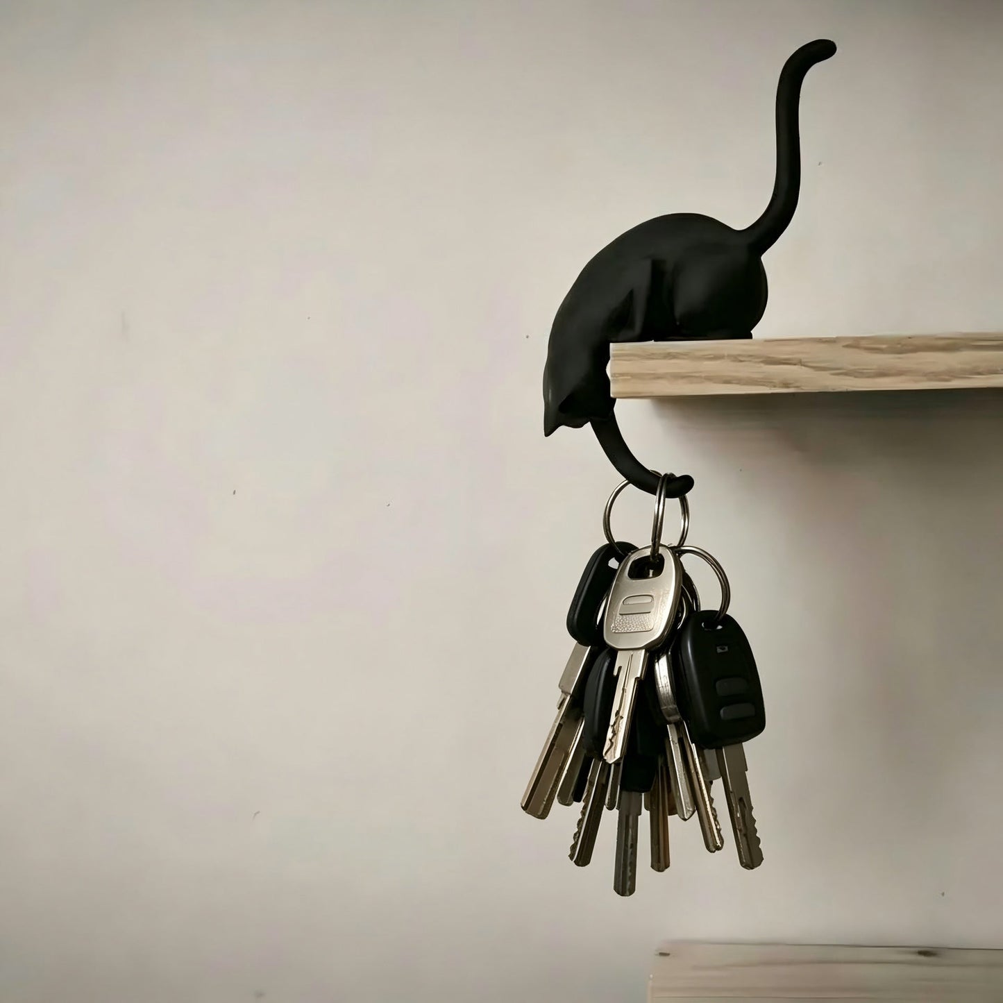 🐈‍⬛ Étagère décorative avec crochet en forme de chat mignon