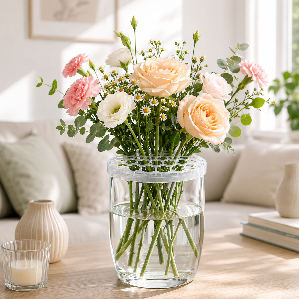 🌸 Grille en silicone alvéolée pour compositions florales