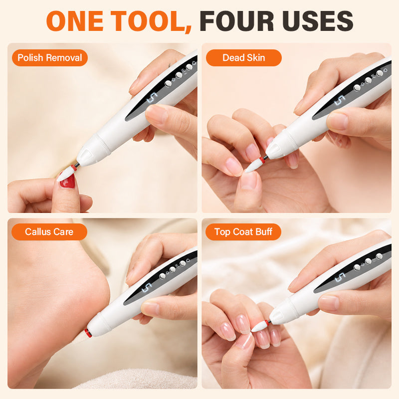 💅 Perceuse à ongles 2-en-1 portable et lampe à gel UV