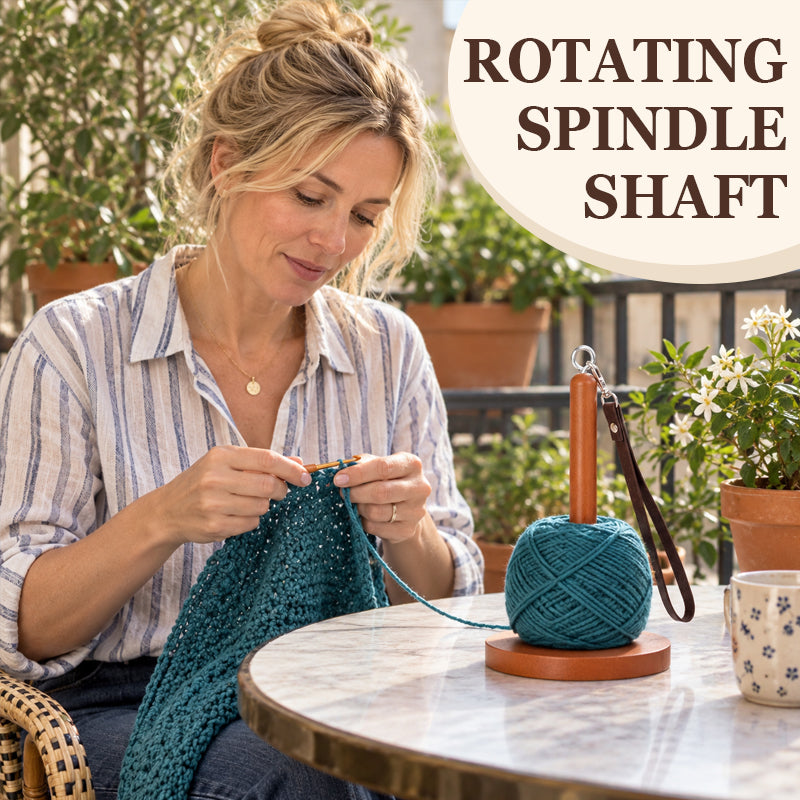 🧶Porte-fil portable — Support de filage et d'enroulement permettant de garder le fil à portée de main tout en ayant les mains libres